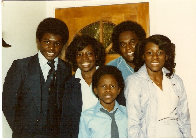 Cecil and Della with their children, Andre, LaTonya and Cecil, Jr