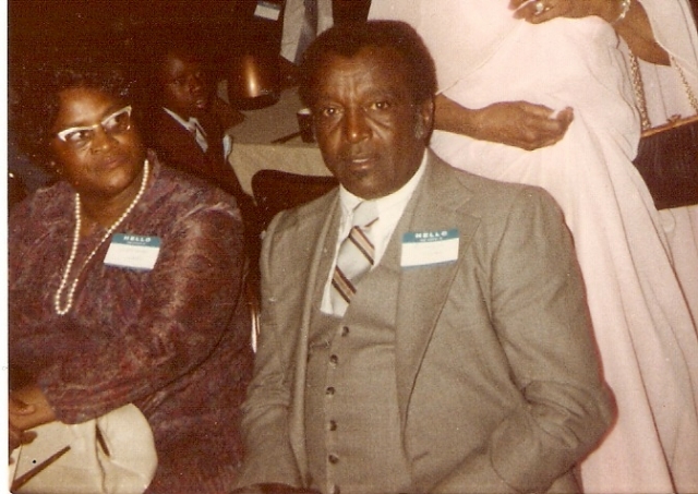 Roosevelt Ward(1924-1997) with wife Gertrude Dandridge Ward.  Roosevelt is
youngest son of James Thony Ward.