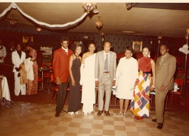 Louis Jr, Gwen, Jerri, Louis Sr, Sudie, JoEtta and Cecil (1972)